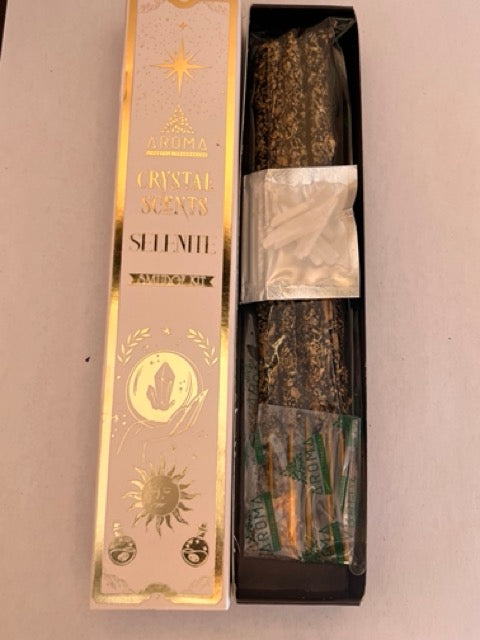 Incienso de Selenita: Luz Pura y Limpieza Angélica