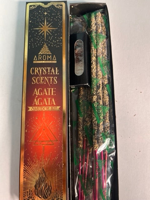 Incienso Agata con chips de mineral