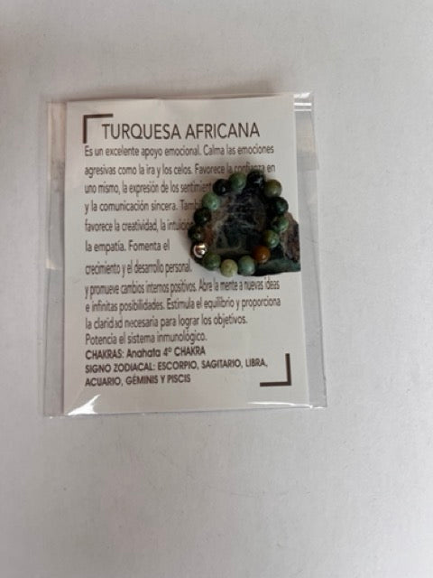 Anillo Elástico de Turquesa Africana (Evolución y Sabiduría)