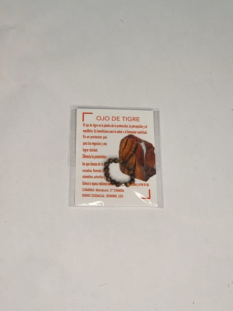 Anillo elastico de ojo de tigre