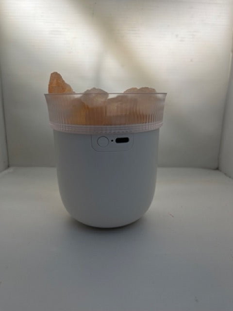 Difusor de Aromas Humidificador con Luz y Piedras de Sal del Himalaya