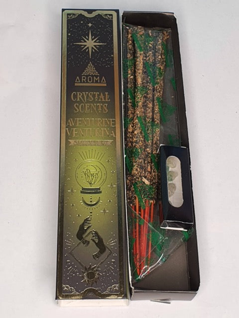 Incienso Aventurina con chips de mineral