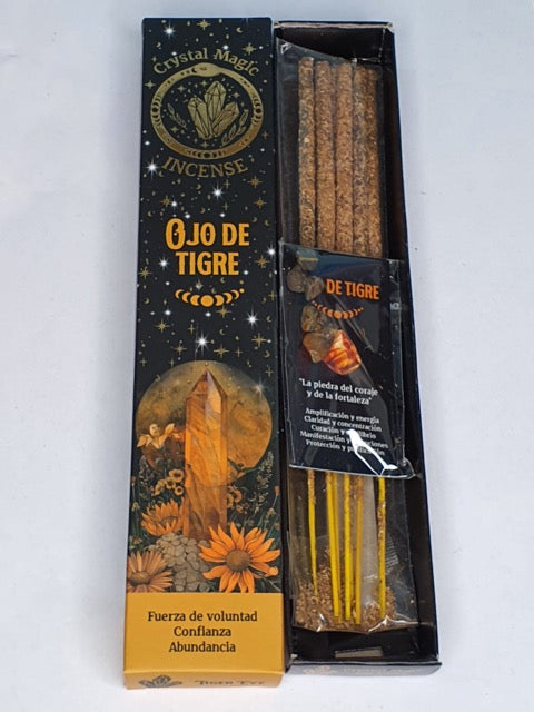 Incienso de ojo de tigre con chips