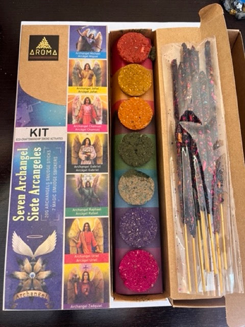 Kit 7 Arcángeles: Protección y Luz Celestial Completa