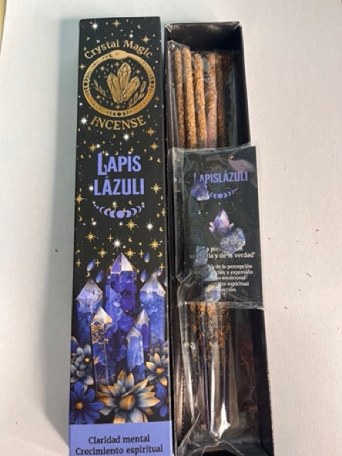 Incienso Lapislazuli con chips de mineral
