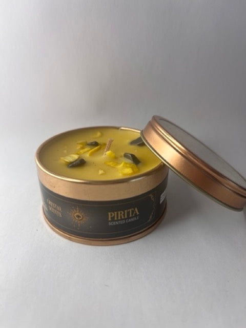 Vela de pirita con chips de mineral