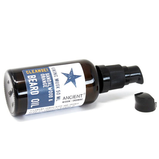 50ml Aceite para la barba - Almizcle Vikingo - Limpia!